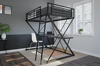 X-Loft Bunk Bed, Black