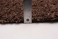 ECARPET Lotus Mod Dark Brown Shag 4'0" x 5'8"