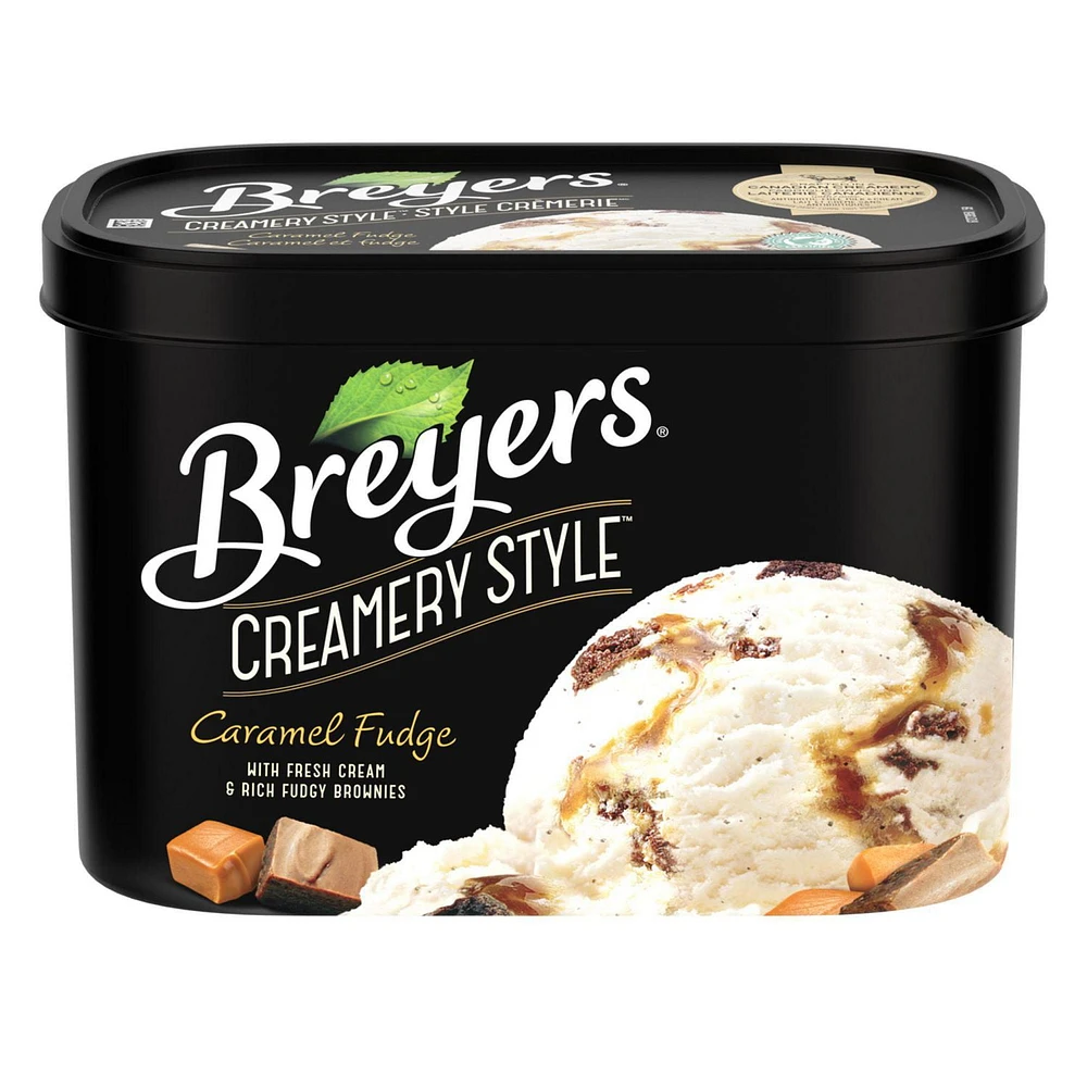 Breyers Creamery Style Caramel and Fudge Ice Cream