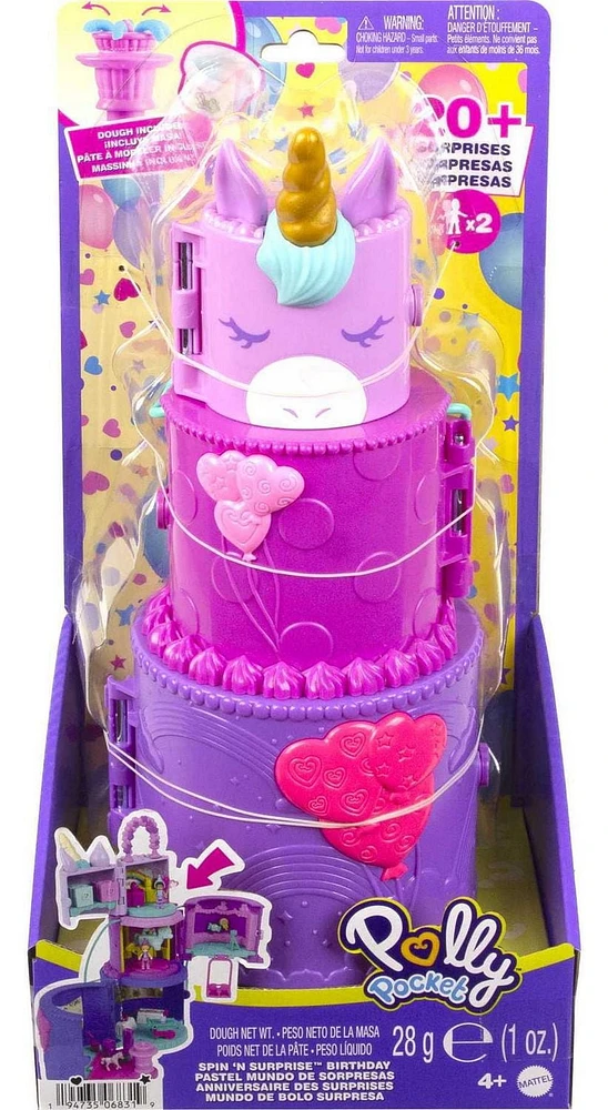 Ensemble de jeu d'anniversaire Spin 'N Surprise de Polly Pocket