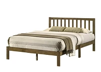 Penelope Full Platform Bed, Antique Walnut