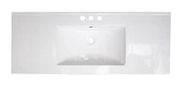 American Imaginations 48.75-in. W Ceramic Top Set White AI-23955