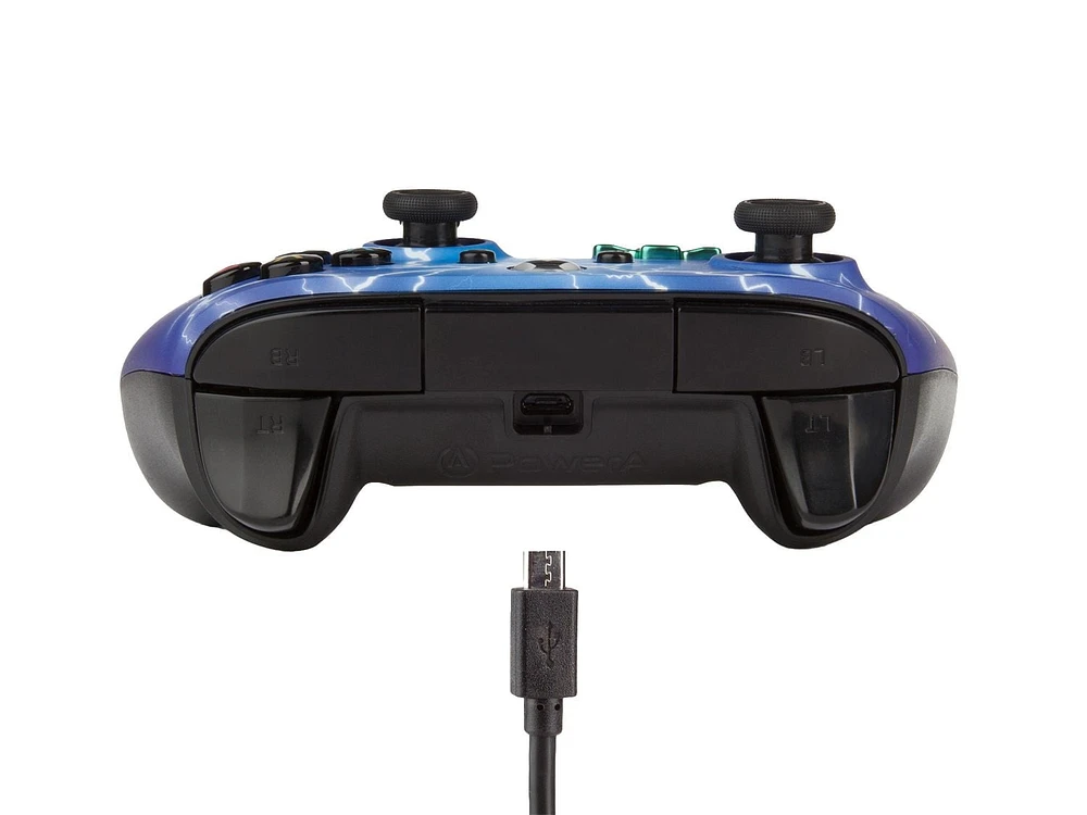 PowerA Enhanced Wired Controller for Xbox One – Spider Lightning