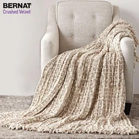 Bernat® Crushed Velvet™ Yarn, Polyester #5 Bulky, 10.5oz/300g, 315 Yards, Soft multi-tonal velvet yarn