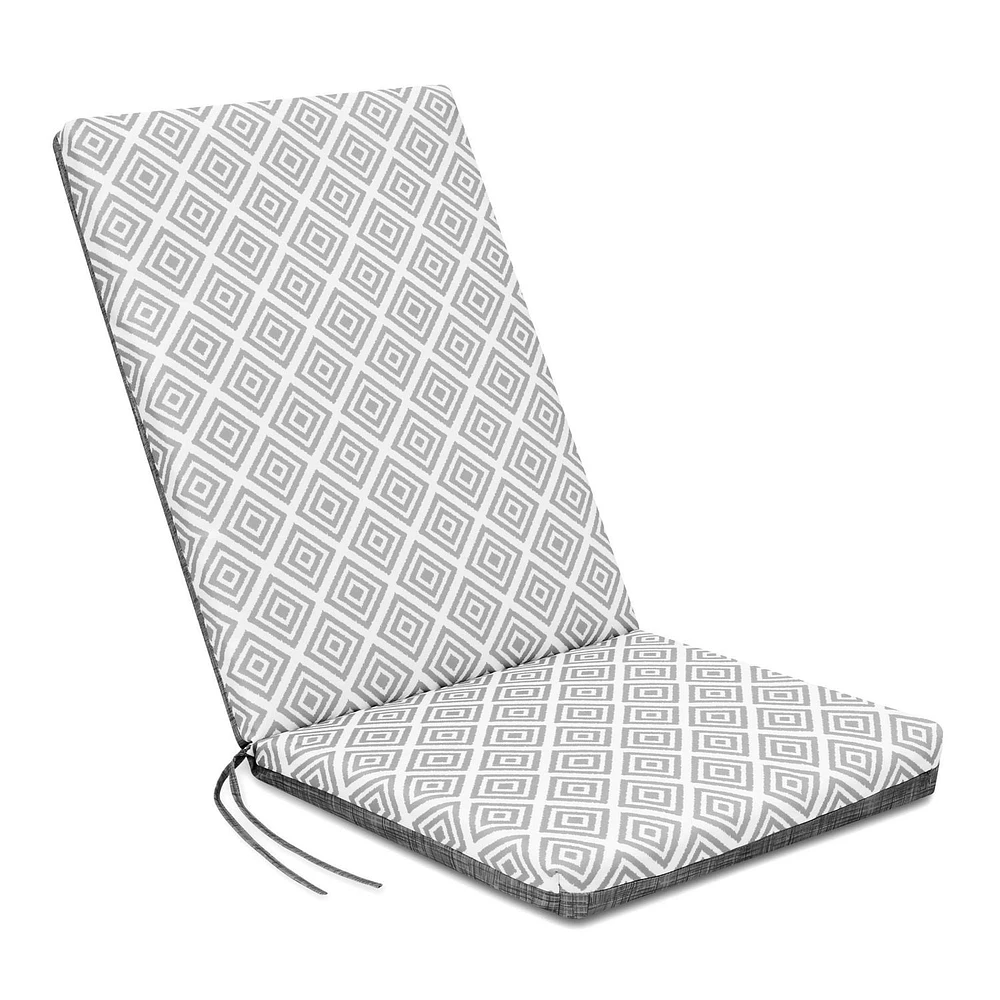 Coussin de chaise à haut dossier Mainstays Hydrofuge; Traité anti-UV