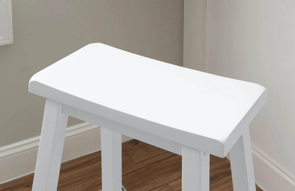 Tabouret de bar Keogh, Blanc