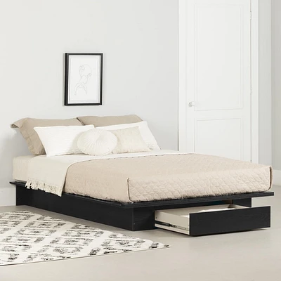 South Shore Queen Lit plateforme de 54/60 po Primo