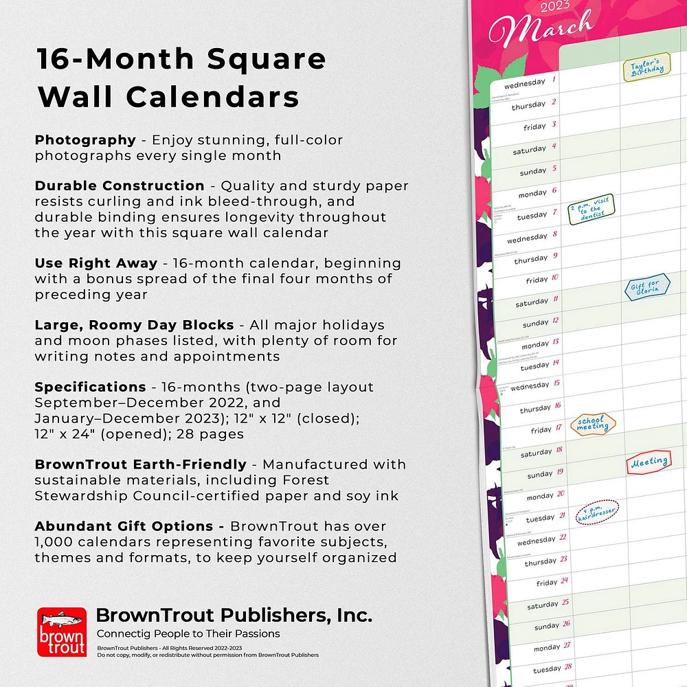 Mom's Family Planner 2023 Square STKR