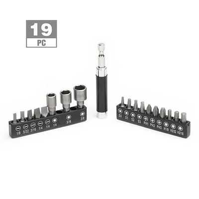 WorkPro Magnetic Drive Guide Set - 19 Piece, Magnetic drive guide