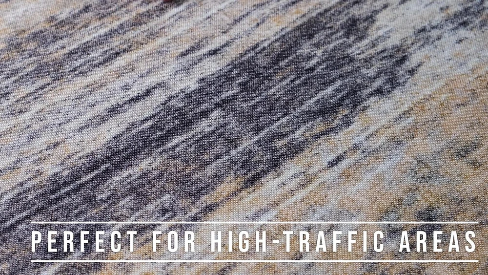 Rug Branch Emir Collection Tapis abstrait hydrofuge moderne