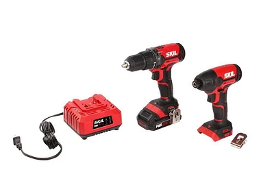 SKIL PWRCORE Kit perceuse-visseuse et visseuse à percussion 20 V