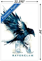 The Wizarding World: Harry Potter - Ravenclaw Illustrated House Logo Wall Poster, 14.725" x 22.375"