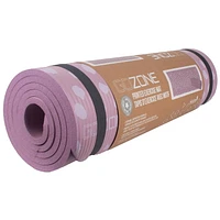 Tapis d’exercice avec pois imprimés de 10 mm – 61 cm x 182,9 cm – Violet/gris