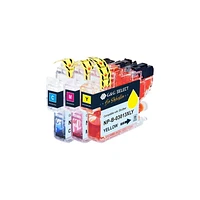 G&G Select Brother LC3013XL Lot de 3 cartouches d'encre compatibles cyan, magenta et jaune