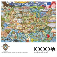 Buffalo Games - Le puzzle Signature Collection - Colorful Country - en 1000 pièces