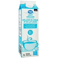 Great Value 5% Light Creamer, 1 L