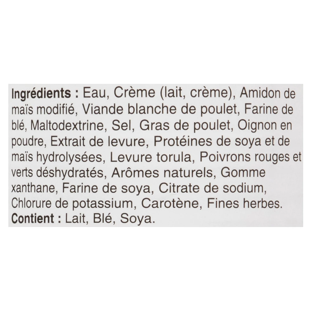 Soupe à la crème de poulet St-Hubert 540 ml