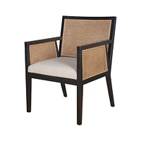 Plata Import Fauteuil de salle à manger Antonia en Noir