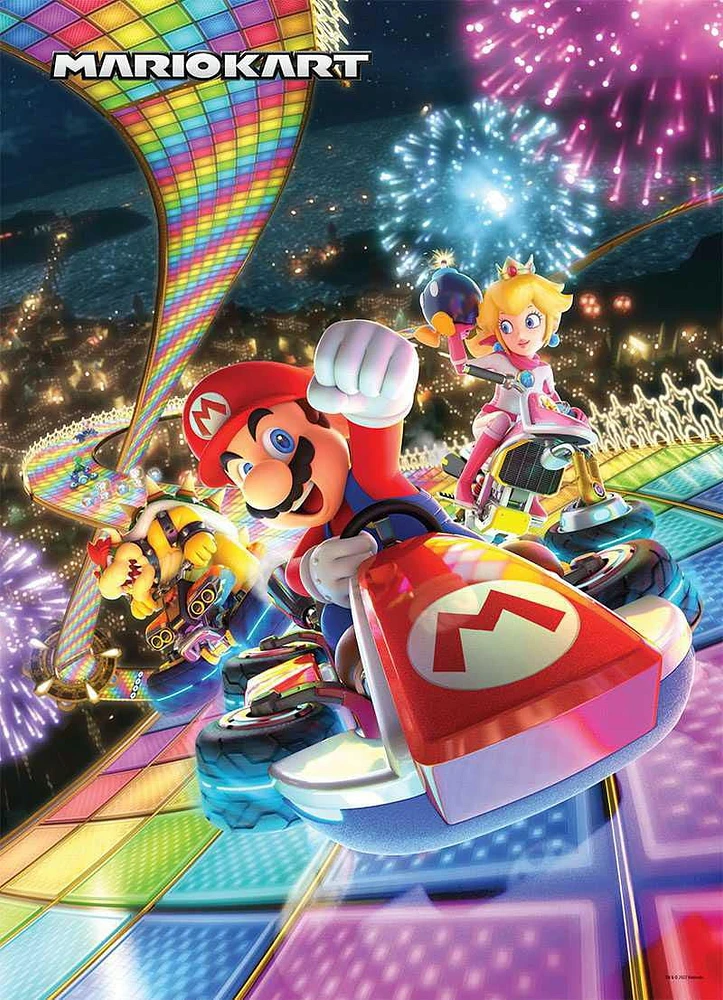 USAopoly Mario Kart “Rainbow Road” 1000 Piece Puzzle