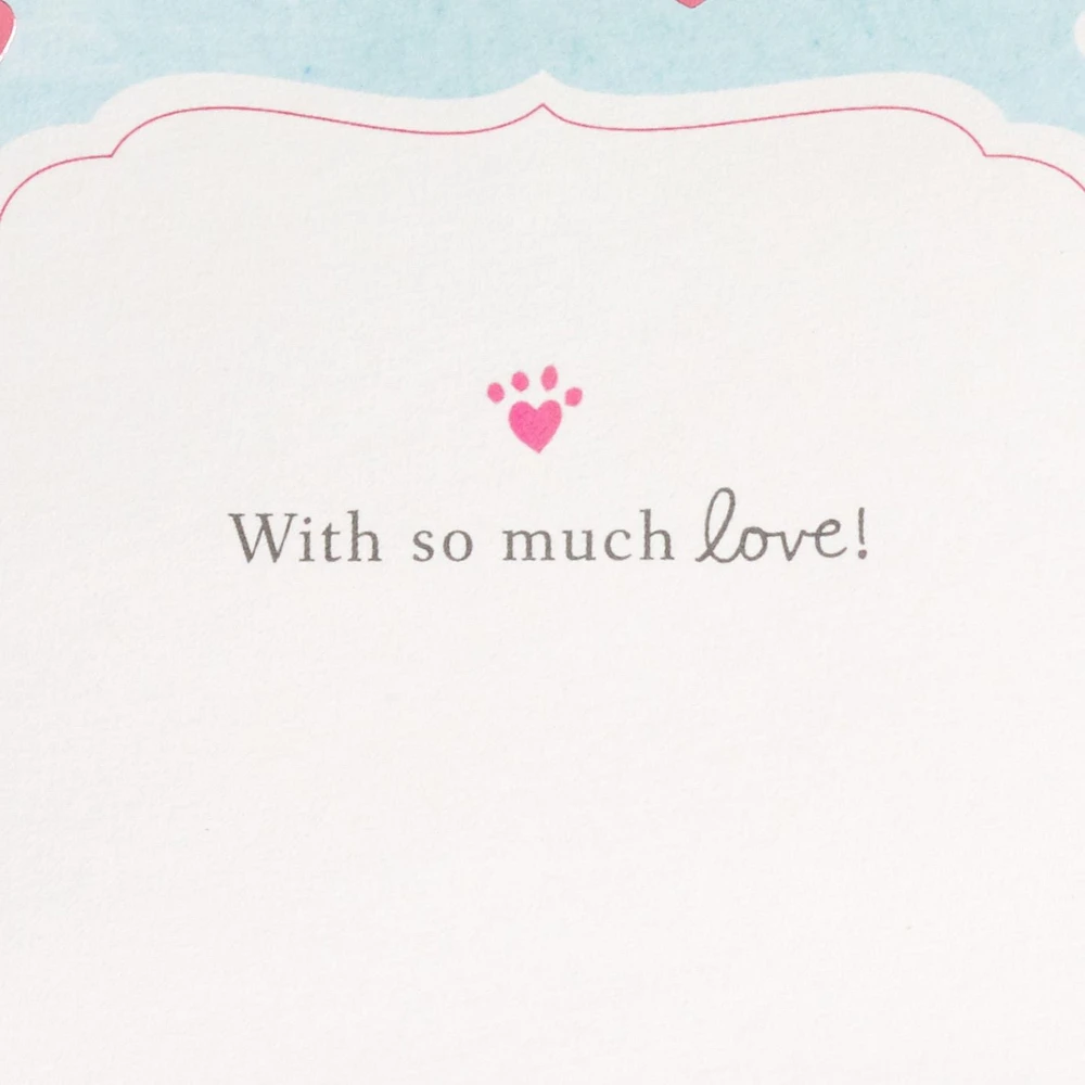 Hallmark Paper Wonder Displayable Pop Up Mothers Day Card (Cat and Dog)
