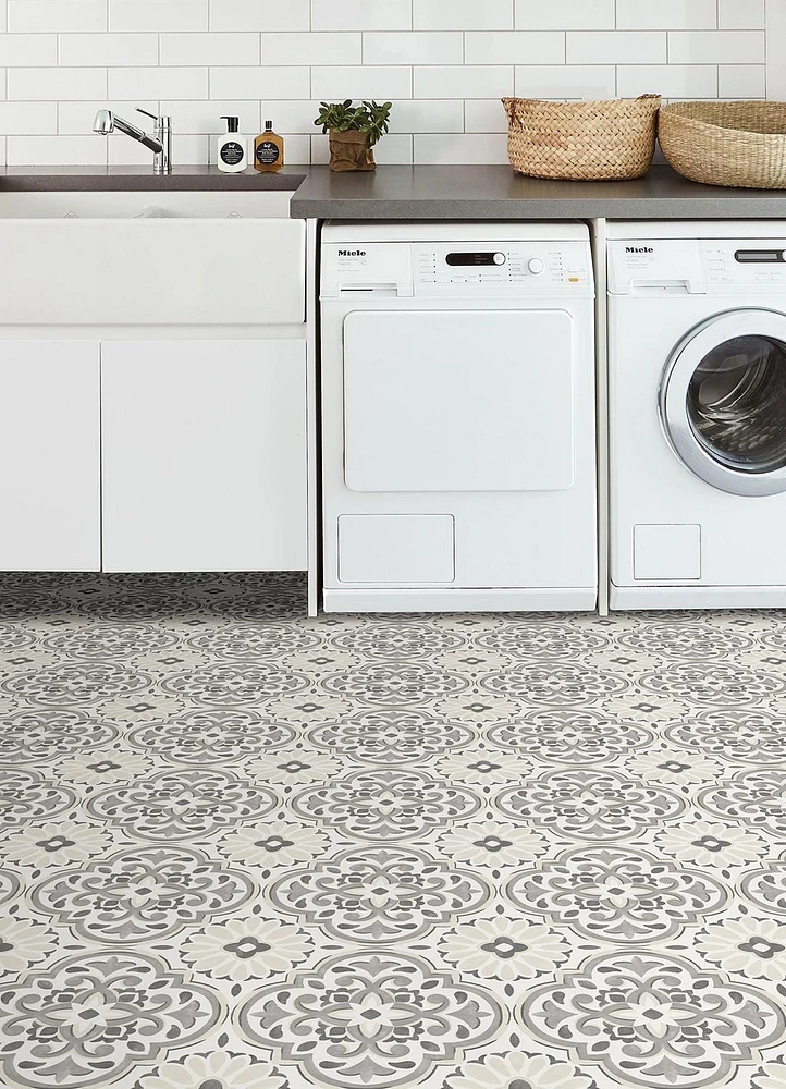FloorPops Massimo Peel and Stick Floor Tiles Set of 20
