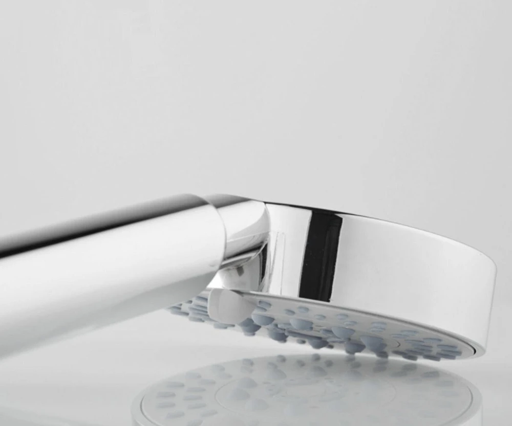DROP Bath and Kitchen 3 Spray Rainfall Hand Shower Head in Chrome - DR091040