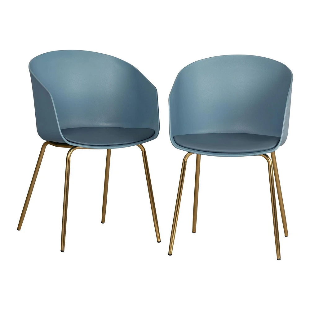 Dining Chair with Metal Legs - Set of 2 from the collection Flam South Shore