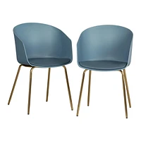 Dining Chair with Metal Legs - Set of 2 from the collection Flam South Shore