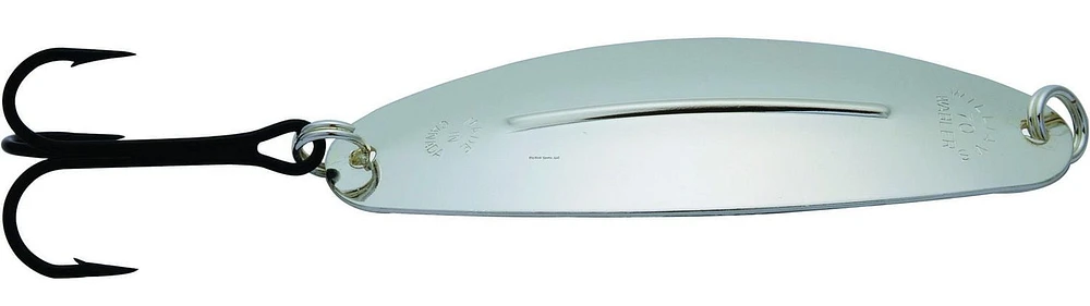 Williams W70S-S Giant Wabler Spoon 4" 1oz Silver, Originally popular as a lake trout spoon