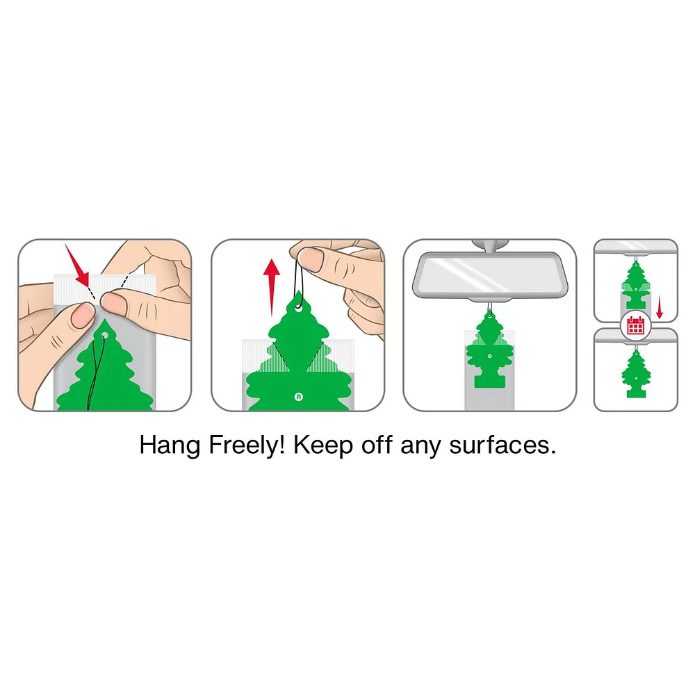 LITTLE TREES air freshener Caribbean Colada 3-Pack, LT Caribbean Colada 3-Pack