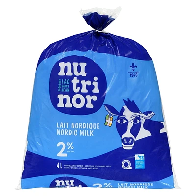 4L Nordic milk 2% Nutrinor, 4L Partly skimmed