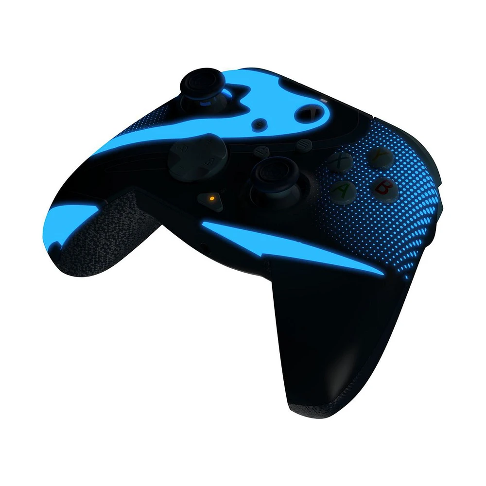 PDP REMATCH GLOW Advanced Wired Controller: Blue Tide - Xbox Series X|S, Xbox One, & Windows 10/11, PDP RMTCH GLW W CNTRL: Blue T