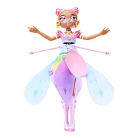 Hatchimals Pixies, Crystal Flyers, Rainbow Glitter Idol, Jouet volant magique avec lumières, Jouets pour filles à partir de 6 ans