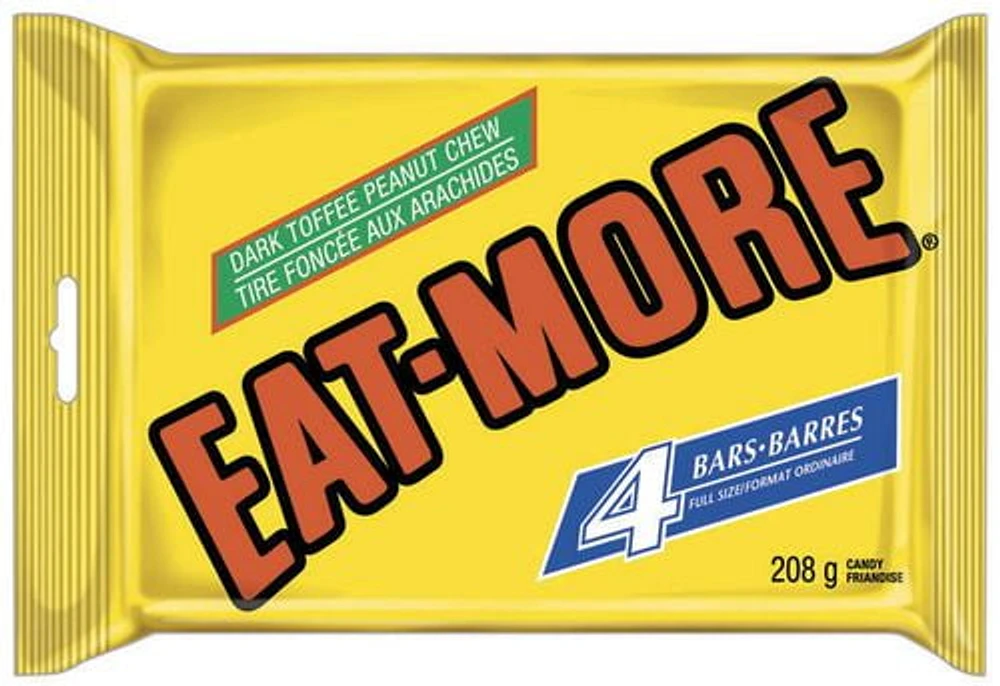 EAT-MORE Original Toffee Peanut Chew, 4 * 52g