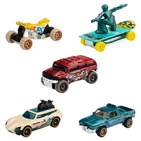 Ensemble Transporteur T-Rex Suprême Ville Hot Wheels et coffret de 5 véhicules (variés), 2 jouets