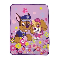 Paw Patrol  "Blooming Pups"  Silk Touch Throw