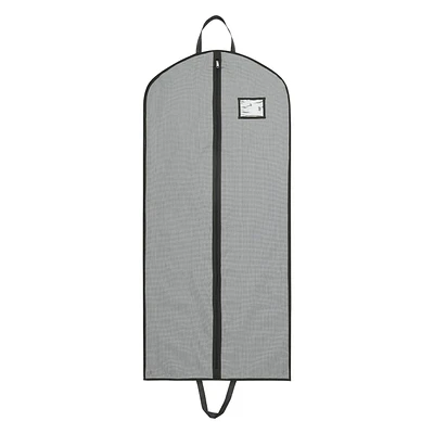 Mainstays Garment Bag for Travel and Storage, Breathable, with Zipper, Carry Handles for Folding for Suits Dresses Coats, Grey, Item size:24 " W x 3 " D x 54 " H; Grey color