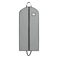 Mainstays Sac à vêtements pour le voyage et le rangement, respirant, avec fermeture éclair, poignées de transport pour pliage pour costumes robes manteaux, gris Taille de l'article:61cm x 7.6cm x 137.2cm; Couleur grise