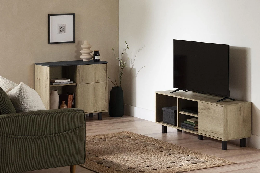 TV Stand with Door from the collection Octave South Shore