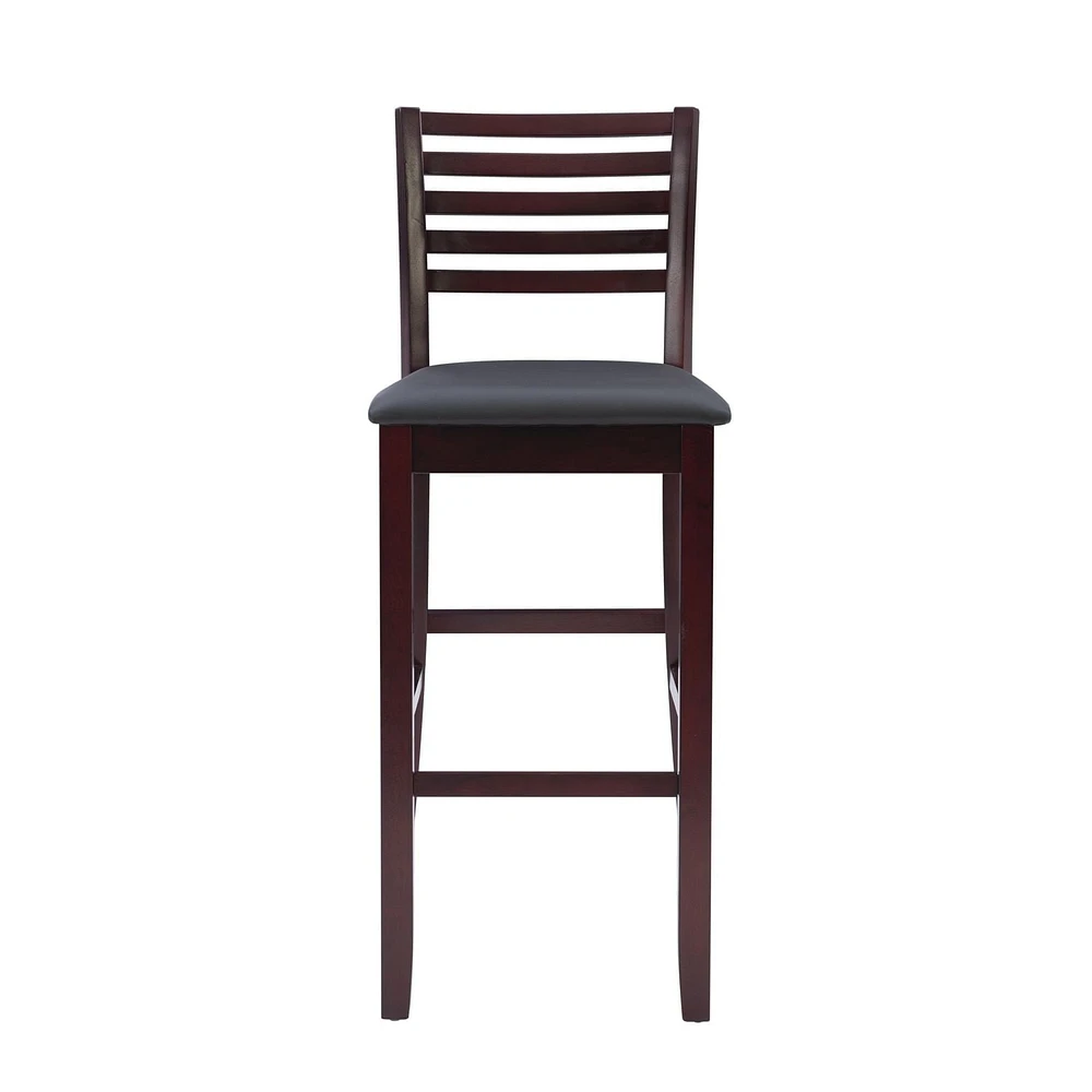 Tabouret de bar à dossier style échelle Moore