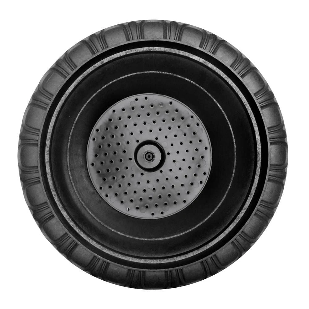Tierra Verde 19" x 23" Crescendo Urn Planter In Slate, Made from recycled materials