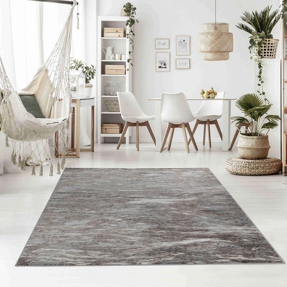 Rug Branch Collection Sakarya Tapis d'intérieur abstrait vague moderne
