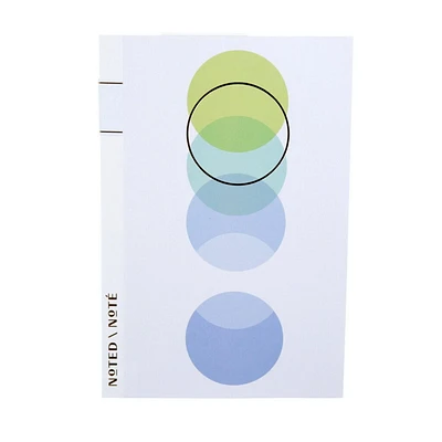 Carnet de notes, Noté par la marque Post-it®, spectre circulaire et couleurs froides, 5,75 x 8,5 po, 120 pages Carnet de notes NTD-N58-CCS-EF