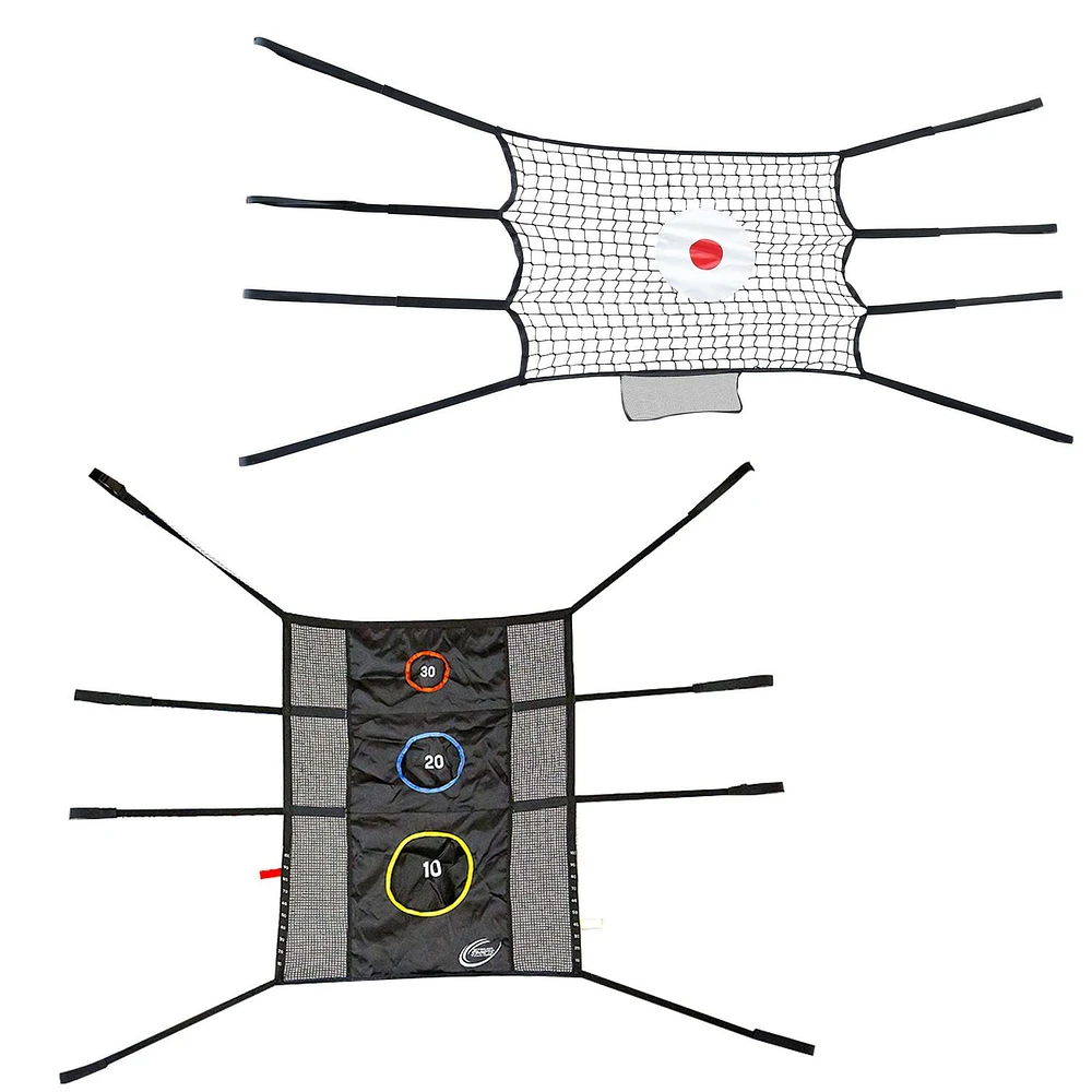 SKYWALKER TRAMPOLINES Kit d'accessoires de jeu uniquement, jeu de rebond et triple lancer pour trampolines d'extérieur, ASTM, installation facile, pratique du lancer