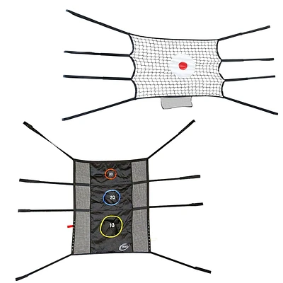 SKYWALKER TRAMPOLINES Game Accessory Kit Only, Bounce Back and Triple Toss Game for Outdoor Trampolines, ASTM, Easy Install, Throwng Practice