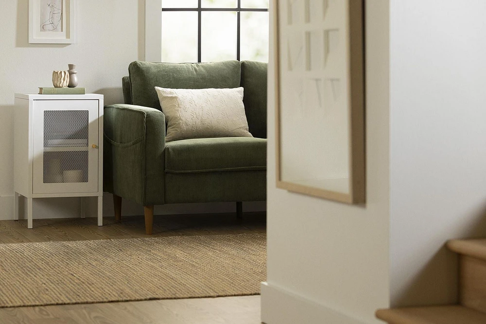Metal Mesh 1-Door End Table from the collection Crea South Shore