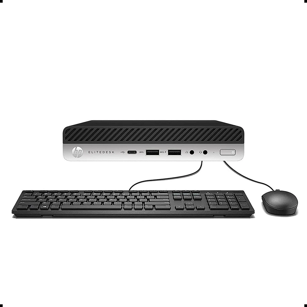 Refurbished HP EliteDesk 800 G4 Desktop Intel i5-8400T Micro