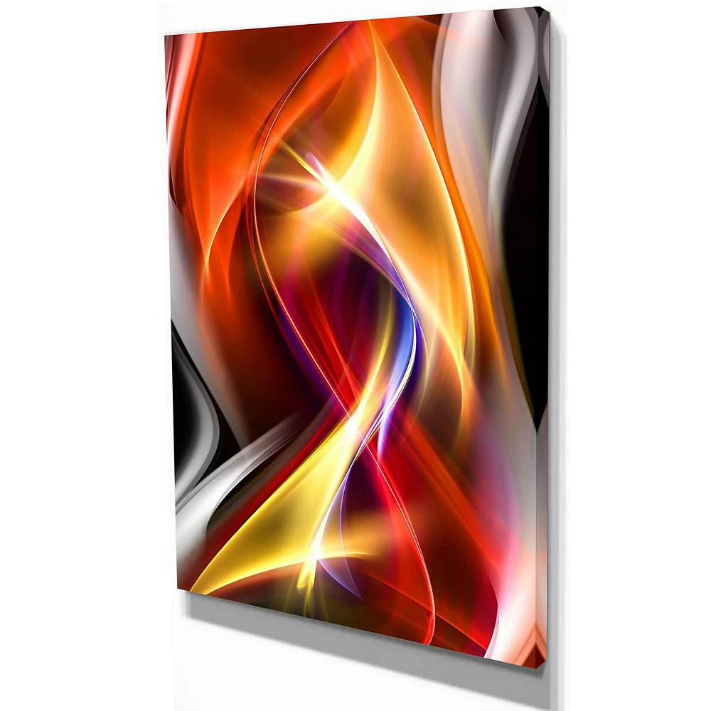 Designart Ornement Gris Art mural sur toile