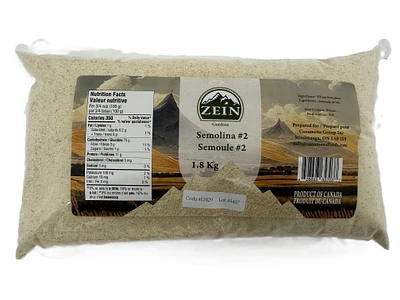 Zein Semolina #2 4lb, 1.81 kg