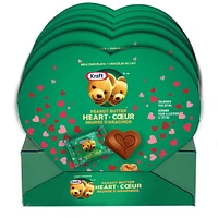 Kraft Milk Chocolate Peanut Butter Hearts Box 6ct/170gr